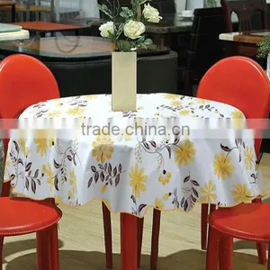 Maufacturer for Beautiful Round Flower Printed Vinyl Table Cloth thumbnail-2
