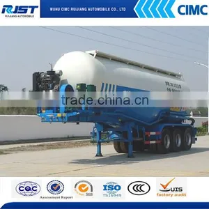 28-60CBM Bulk Powder Tanker Trailer Bulk Cement Tankers For Sale thumbnail-4