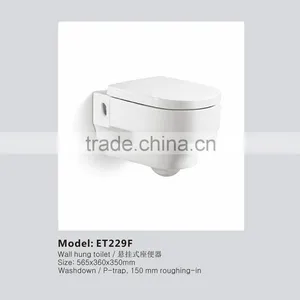 Chaozhou High Quality White Wash Down Wall Hung Toilet ET229F thumbnail-1