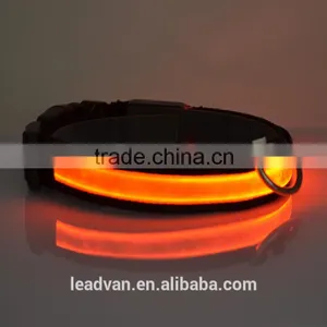 Glowing in The Dark Black Bands LED Collar For Dogs Lighted Dog Collars Colorful Pet Shop Products thumbnail-2