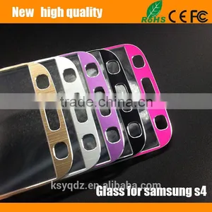 2.5D Color Brushed Titanium Alloy Metal Tempered Glass Screen Protector Guard for Samsung S4 thumbnail-2