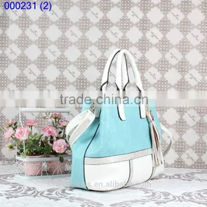 Womens New Korea Fashion Color Blocking Handbag Shoulder Bag Crossbody Bag thumbnail-2
