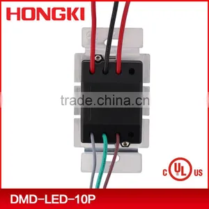 UL, CUL Listed Decorator Fluorescent 120V 0-10v LED Dimmer Switch With Power Pack Inside thumbnail-3