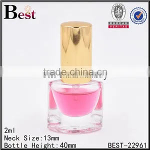 2ml Flat Perfume Bottle Glass Perfume Bottle Gold Spray Perfume Bottle Supplier's Choice thumbnail-1