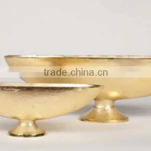 Gold Metal Vase thumbnail-1