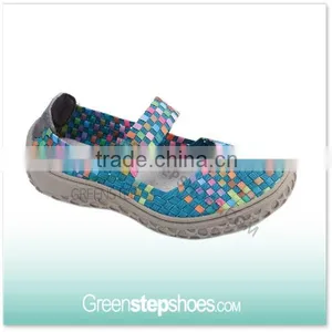 Resort Cross Strap Elastic Woven Casual Shoes thumbnail-1