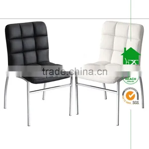 DC-2505 Black Barcelona Design Dining Chair With Checkerboard thumbnail-1