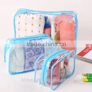 Eco Recycled Retailing Plastic Zipper Fashion&cheap Cosmetic Bag thumbnail-1