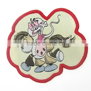 Cute Garment Die Cut Merrowed Damask Woven Label thumbnail-1