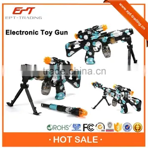 Hot Selling Kids Funny Electric Plastic Toy Gun With Light and Sound thumbnail-1