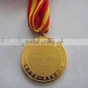 Soft Enamel Medallion With Ribbon,gold Plated Metal Medal thumbnail-1