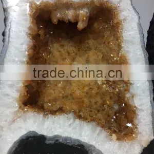 12.28kg Elegant Rare Citrine Geodes for Home Decoration thumbnail-1