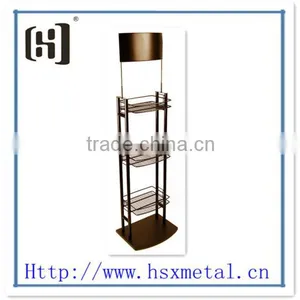 Single Sided Wine Tower Display Wine Rack Metal thumbnail-1