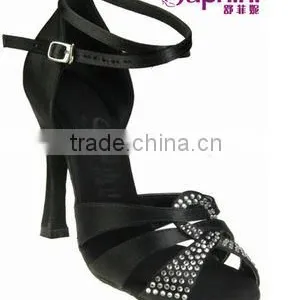 Rhinestone/Crystal /stone Deep Tan Standard Latin Dance Shoes thumbnail-1