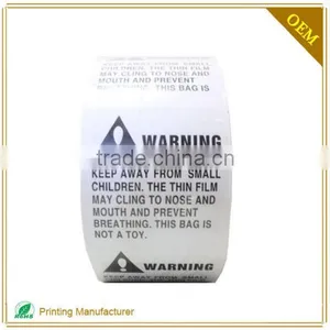 2016 Wholesale Custom Warning Label Sticker For Safety thumbnail-5