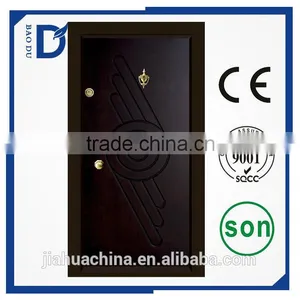Armored Burglar Proof Designs Carved Wood Design Panel Door Cedar Door With Certificate thumbnail-2
