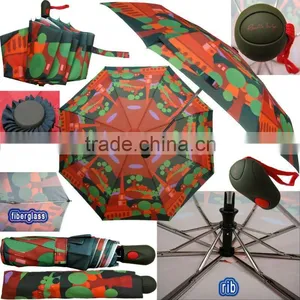 Printed Umbrella(3 Folding Windproof Umbrella, Heat-transfer Printing Umbrella) thumbnail-1