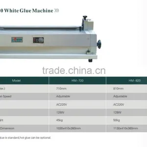 Rigid Box Gluing Machine (HM-720) White Glue thumbnail-3