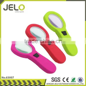 Super Bright 10LED 4X Glass Material LED Light Magnifying Glass For Reading thumbnail-1