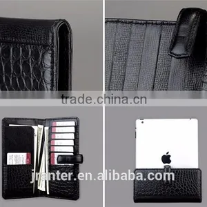 Luxury High-end Fashion Men Wallet Genuine Crocodile Leather Mens Long Wallet thumbnail-5
