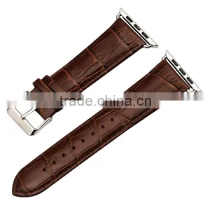 Handmade 100% Crocodile Alligator Genuine Leather for Apple Watch Strap thumbnail-1