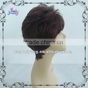 Dynamic Short Straight Dark Brown Female Natural Wigs thumbnail-2