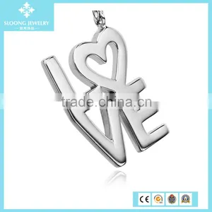Wholesale Love Charm Pendant for Couple in Sterling Silver thumbnail-2