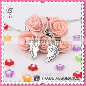 Mother and Daughter Broken Heart Necklace, Hot Sale Broken Heart Chain Necklace thumbnail-3