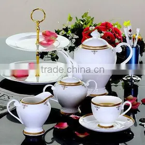 New Arrival Embossed Gold Platinum A Grade Tableware Painted Ceramic Christmas Porcelain Dinnerware Melamine Tableware thumbnail-2