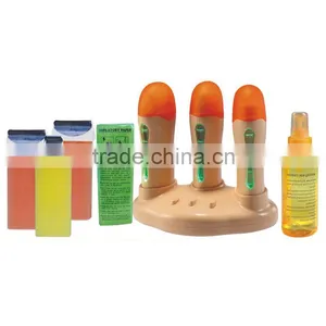 3 in 1 Depilatory Wax Heater Roll on Wax Warmer Waxing Strip Rolls thumbnail-1