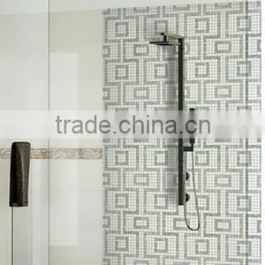 High Quality for Toilet Whiter Gold Glass Mosaic Design Mosaic Art Pictures Glass Mosaic Tile thumbnail-1