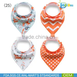 Gifts Sets Cotton Printed Baby Bandana Bibs Hot Sale Baby Bibs thumbnail-2
