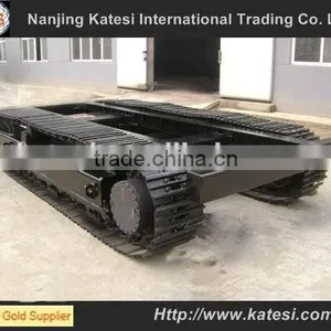 Steel Rubber Track Undercarriage / Crawler Undercarriage Spare Part / Rubber Steel Track Chassis From 0.5Ton to 120Ton thumbnail-1