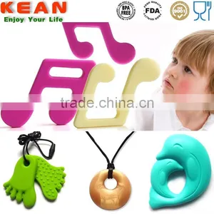 2015 Fashion Design Jewelry Necklace Bpa Free Silicone Teething Pendant thumbnail-3