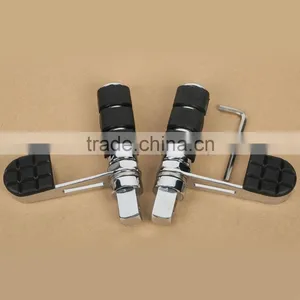 Chrome Skull Foot Peg Footrest Heel Stirrup Rest For Honda VTX1800 VTX1300 2002-2011 10 thumbnail-3