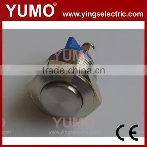 JS16H-10 Metal Push Button Switch Hexagon Round Micro Switch Alternate Push Pull Button thumbnail-1
