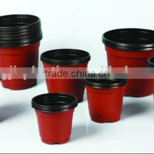 Plastic Flower Nursery Pot/double Color ps Flower Pots thumbnail-6