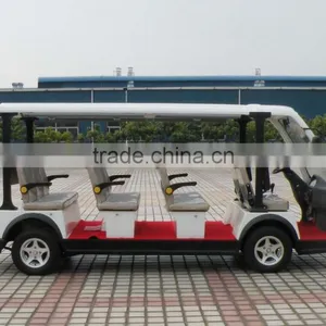 Excellent Quality 4 Wheel Battery Powered Tourist Car New Electric Shuttle Bus thumbnail-4