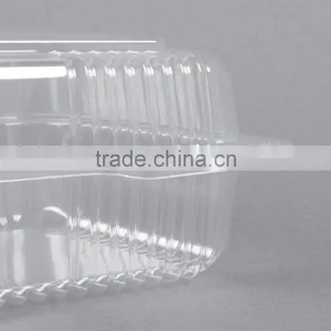 OPS Plastic Clear Clamshell Cake Container With Dome Hinged Lid Cheap Price thumbnail-5