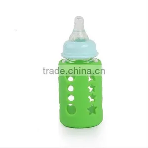HOT Food Grade Durable Silicone Bottle Sleeve for Baby thumbnail-1