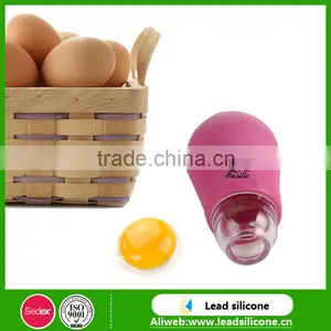 ISO9001 And Sedex4P Certification Cute And Funny Useful Silicone Egg Separator Egg Yolk Divider Egg Separator thumbnail-2