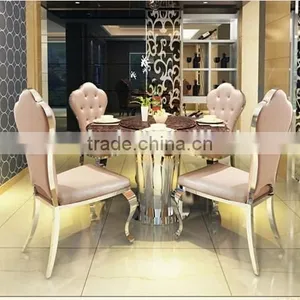 Modern Stainless Steel High Back Chairs Throne Chairs thumbnail-1