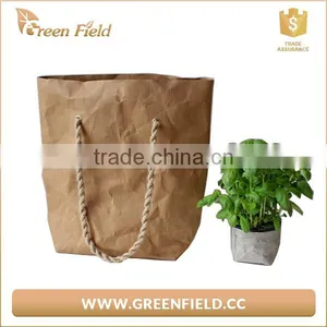 Fashion Washable Kraft Paper Large Shoulder Tote Bag thumbnail-2