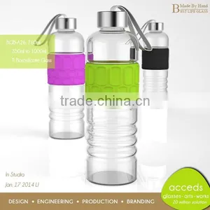 Portable Pyrex Glass Gym Drink Bottles thumbnail-2