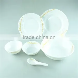 32PCS Glass Dinnerware Set With Color Box in Stock thumbnail-1