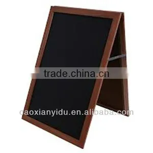 A-Frame Double-Sided Easels Chalkboard Wooden Chalkboard Erasers Showing Stand Advertising Blackboard Promotion Board thumbnail-1