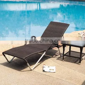 Outdoor Furniture Rattan Sun Lounger thumbnail-1