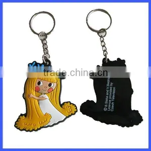 2012 Cute Girl Figures 3D Soft Pvc Keychain thumbnail-1