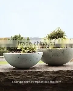 Round Cement Planter thumbnail-1