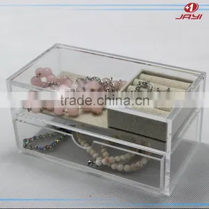 Wholesale Custom Luxury Transparent Acrylic Custom Jewelry Organizer Box thumbnail-2
